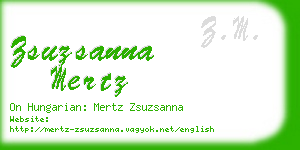 zsuzsanna mertz business card